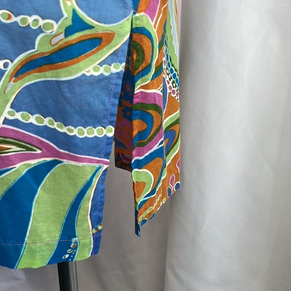 Tibi Multi Print With Beads Coverup - image 6